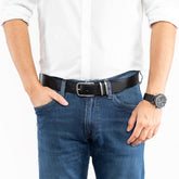 Tom Tailor Męski Pasek Skórzany Klasyczny Skóra Tg1046r69/790 35mm Gürtel Q.1869 0790 Black